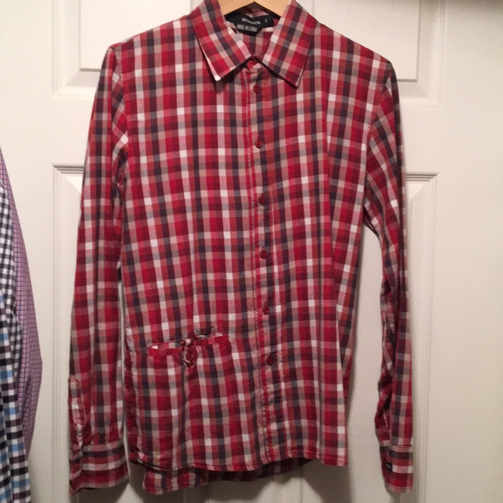 Red plaid small Makia shirt